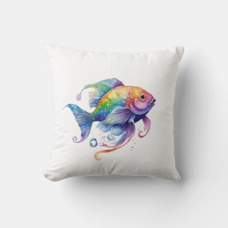 Rainbow Fish 1 Small Cushion