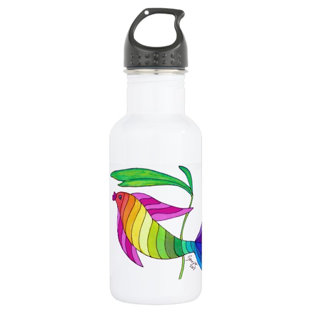 Rainbow Fish 532 Ml Water Bottle (Front)