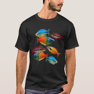 Rainbow Fish Bosemani Rainbowfish Aquarium Art T-Shirt