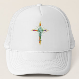 Rainbow Fish-Cross_2 Hat