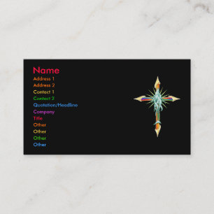 Rainbow Fish Cross Business Card