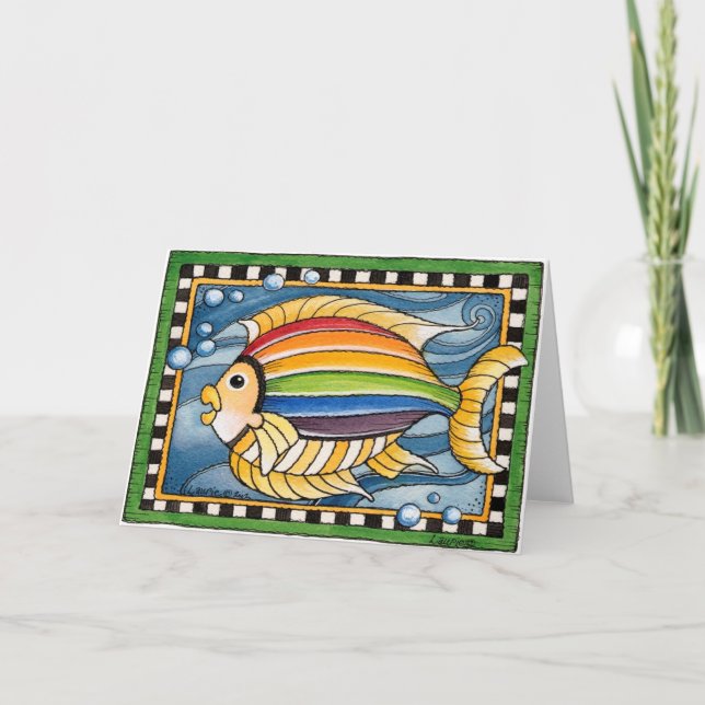 Rainbow Fish - Greeting Card (Front)