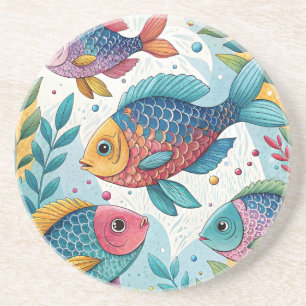 Rainbow Fish in Underwater Coaster