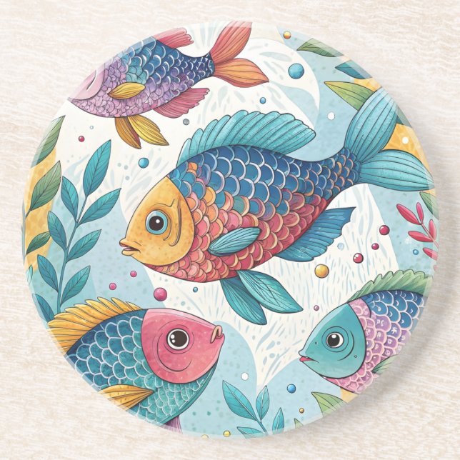 Rainbow Fish in Underwater Coaster (Front)