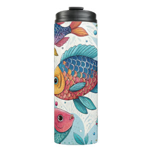 Rainbow Fish in Underwater Thermal Tumbler