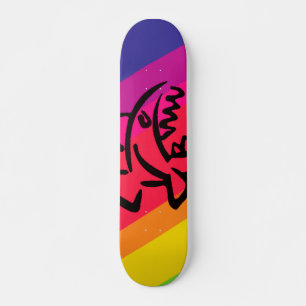 Rainbow fish skateboard