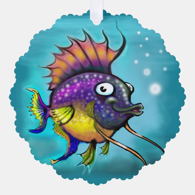Rainbow Fish Tree Decoration Card (Front)