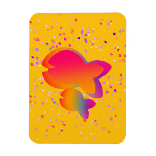 Rainbow Fish Yellow Magnet
