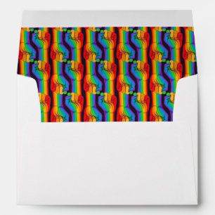 Rainbow Fist Pattern Envelope