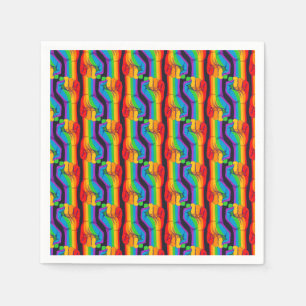 Rainbow Fist Pattern Napkin