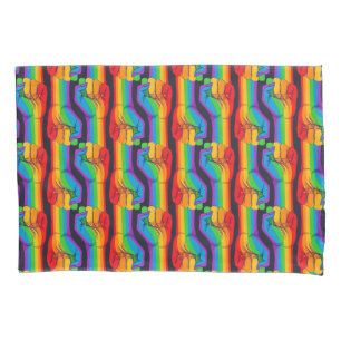 Rainbow Fist Pattern Pillowcase