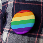 Rainbow flag 3 cm round badge<br><div class="desc">The bright colours of the rainbow to celebrate your pride,  or just your happiness!</div>
