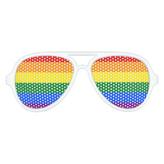 Rainbow Flag Aviator Sunglasses