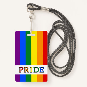 Rainbow Flag Badge & LGBT, Pride ID Badge