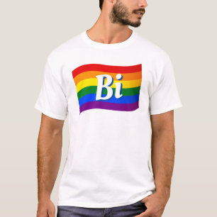 Rainbow Flag Bi Bisexual pride LGBT LGBTQ pride T-Shirt