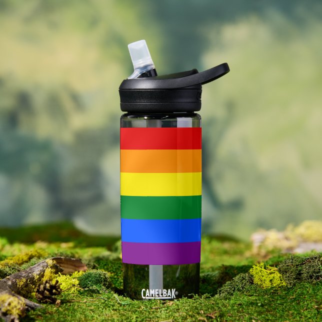 Rainbow Flag Bottle, Pride, LGBT Water Bottle (Outdoor)