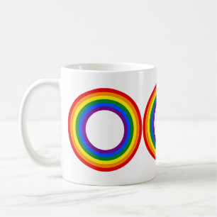 RAINBOW FLAG BUTTON COFFEE MUG