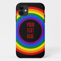 RAINBOW FLAG BUTTON + your sign or text