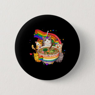 Rainbow Flag Cats Ramen Anime Gay Pride Month Lgbt 6 Cm Round Badge