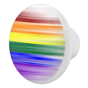 Rainbow Flag Ceramic Knobs
