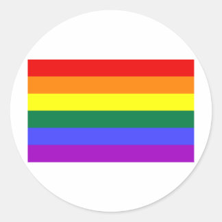 Rainbow Flag Classic Round Sticker