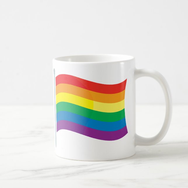Rainbow Flag Coffee Mug (Right)
