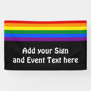 RAINBOW FLAG COLORS / LGBT + your ideas Banner