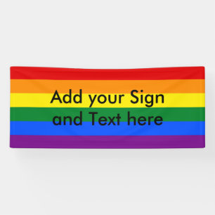 RAINBOW FLAG COLORS / LGBT + your ideas Banner