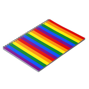 RAINBOW FLAG COLORS NOTEBOOK