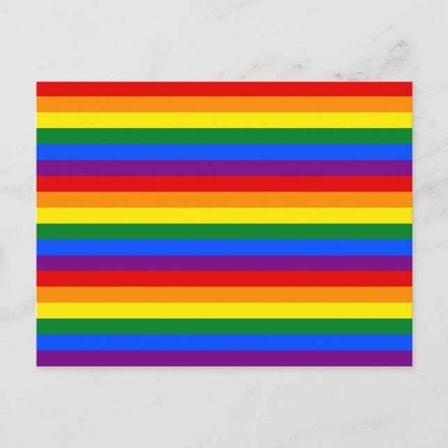 RAINBOW FLAG COLORS POSTCARD (Front)