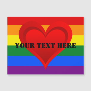 RAINBOW FLAG COLORS & red heart + your ideas