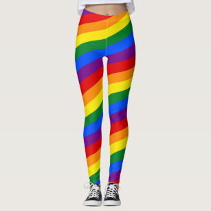 RAINBOW FLAG COLORS stripes + your ideas Leggings