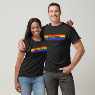 RAINBOW FLAG COLORS STRIPES + your ideas T-Shirt