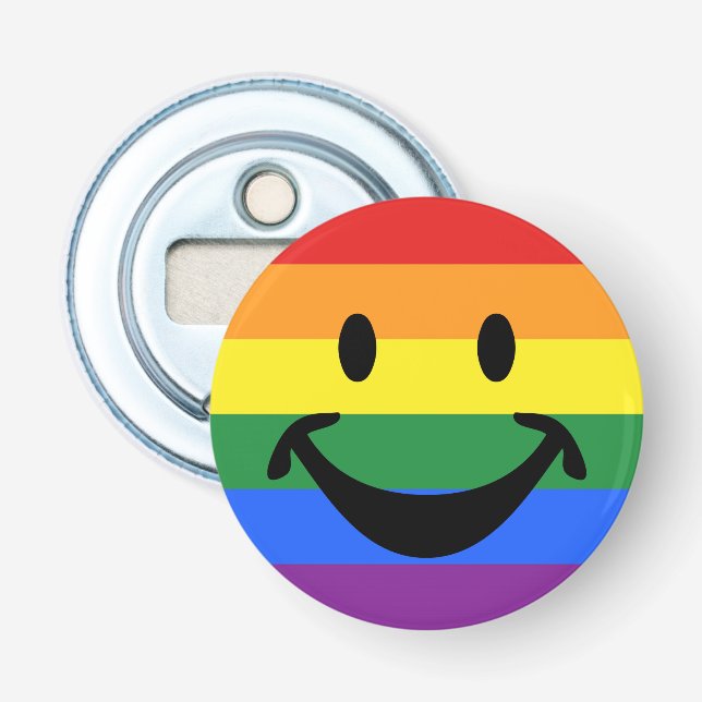 RAINBOW FLAG COLORS your ideas Bottle Opener (Front)