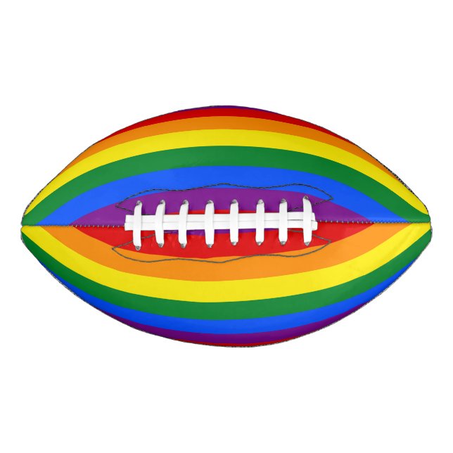RAINBOW FLAG COLORS + your ideas Football (Front)