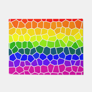 Rainbow Flag Colours Design LGBTQ Gay Pride Doormat