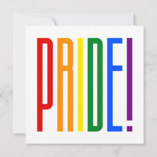 Rainbow Flag Colours Typography LGBT Gay Pride