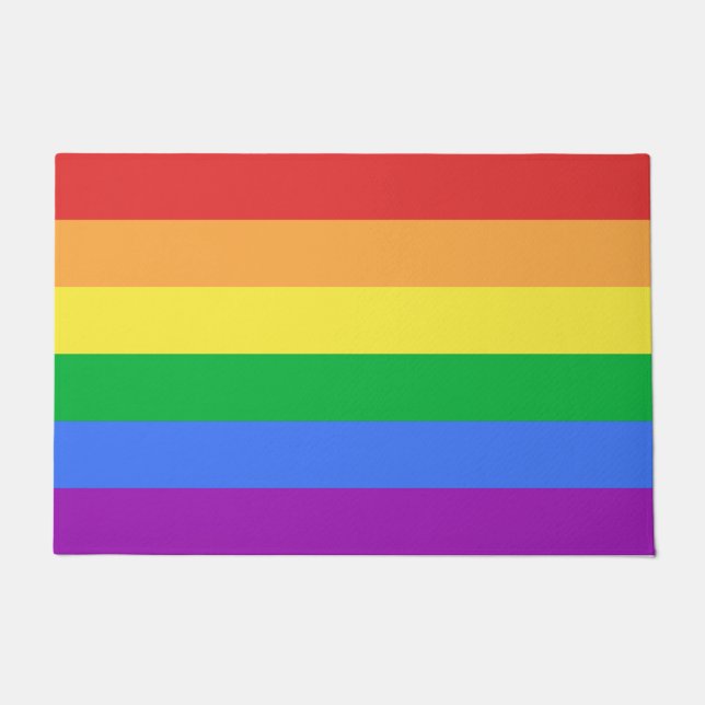 Rainbow Flag Doormat (Front)