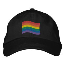 Rainbow Flag Embroidered Baseball Cap
