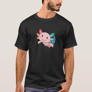 Rainbow Flag Gay Pride Lgbtq Axolotl T-Shirt