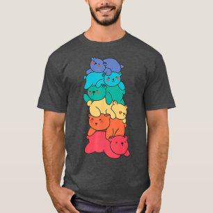 Rainbow Flag Gay Pride LGBTQ Bears Pride Month T-Shirt