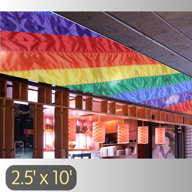 Rainbow flag gay pride rainbow stripes LGBT LGBTQ  Banner (Creator Uploaded)