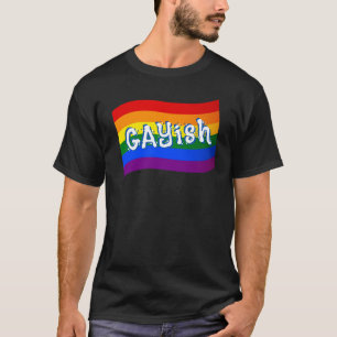Rainbow Flag Gayish love is love LGBTQ pride T-Shirt