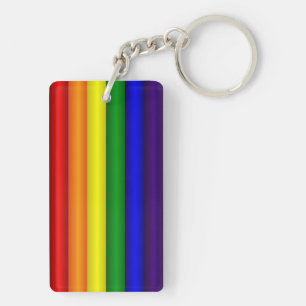 Rainbow Flag Key Ring