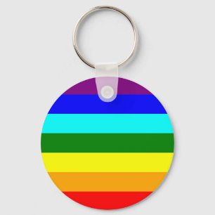 Rainbow Flag Key Ring