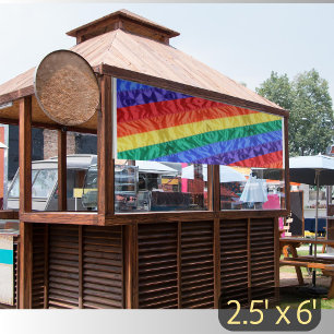 Rainbow flag LGBT gay pride rainbow stripes LGBTQ  Banner