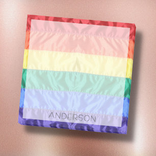 Rainbow flag LGBT pride rainbow stripe custom name Post-it Notes
