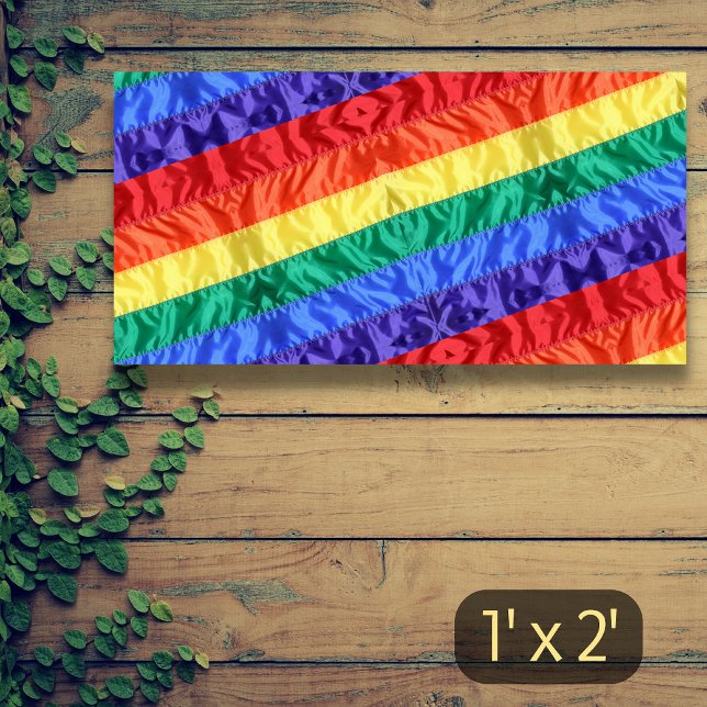 Rainbow flag LGBT rainbow stripes gay pride LGBTQ  Banner (Creator Uploaded)