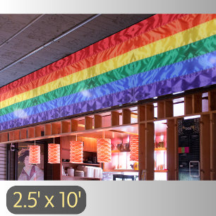 Rainbow flag LGBTQ LGBT gay pride rainbow stripes  Banner