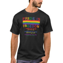 Rainbow Flag LGBTQ Pride is Freedom Gay Rights